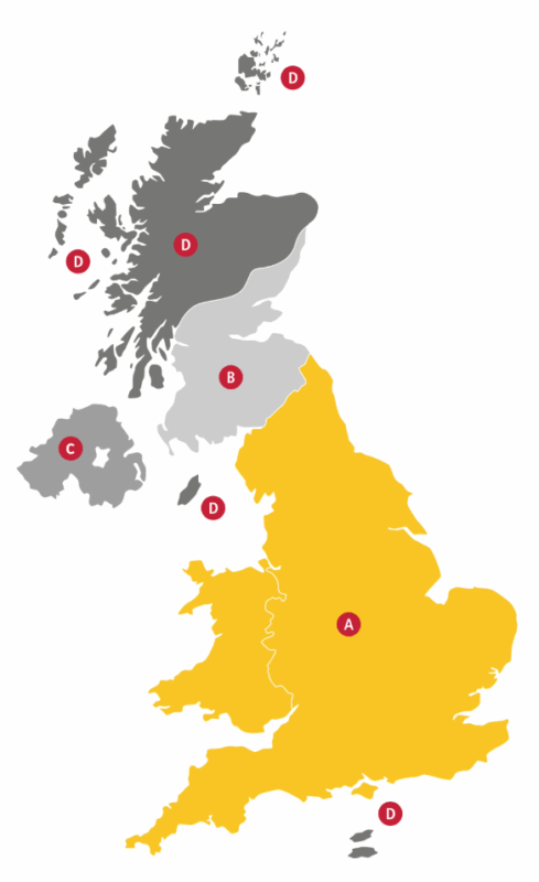 Jaecoo Parts Direct Delivery Map